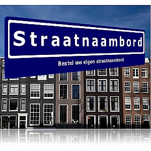 straatnaambord cadeau
