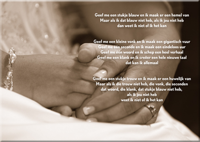 Huwelijks gedicht