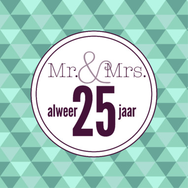 25 jarig huwelijk